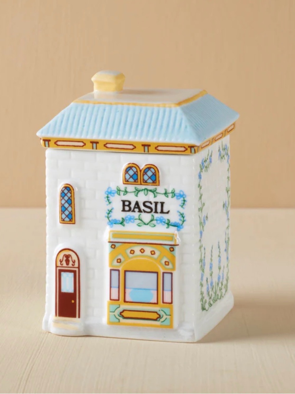 NIB Lenox Spice Village Basil Spice Jar